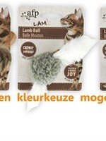 Afp Afp lamb ball lamswol met veren vogel geluid en catnip assorti