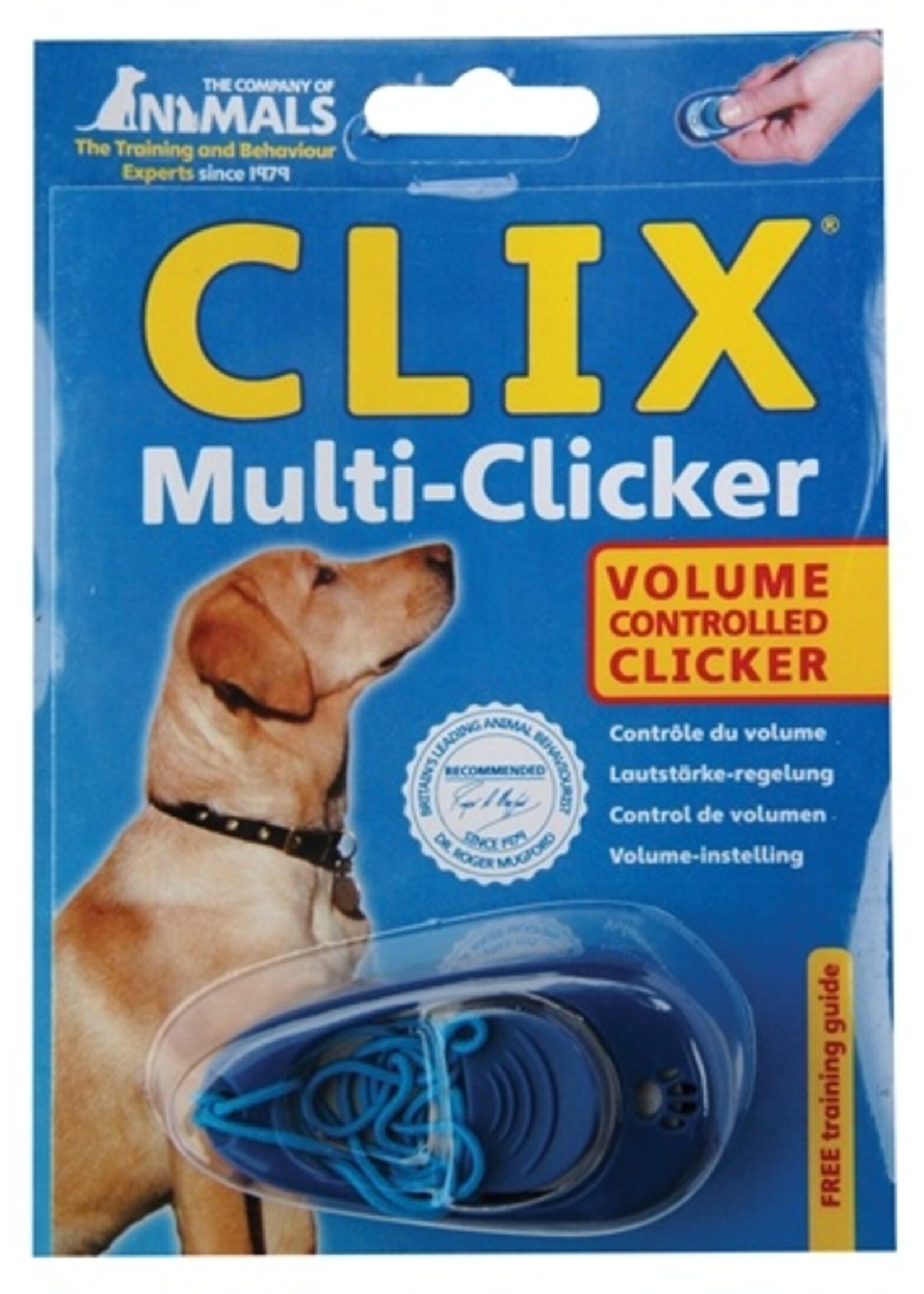 The company of animals Coa clix multi-clicker 3 tonig blauw