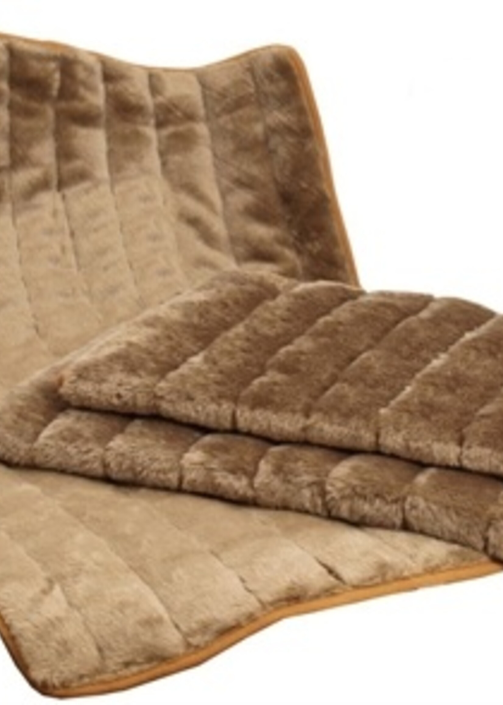 Merkloos Ligbed pluche bruin