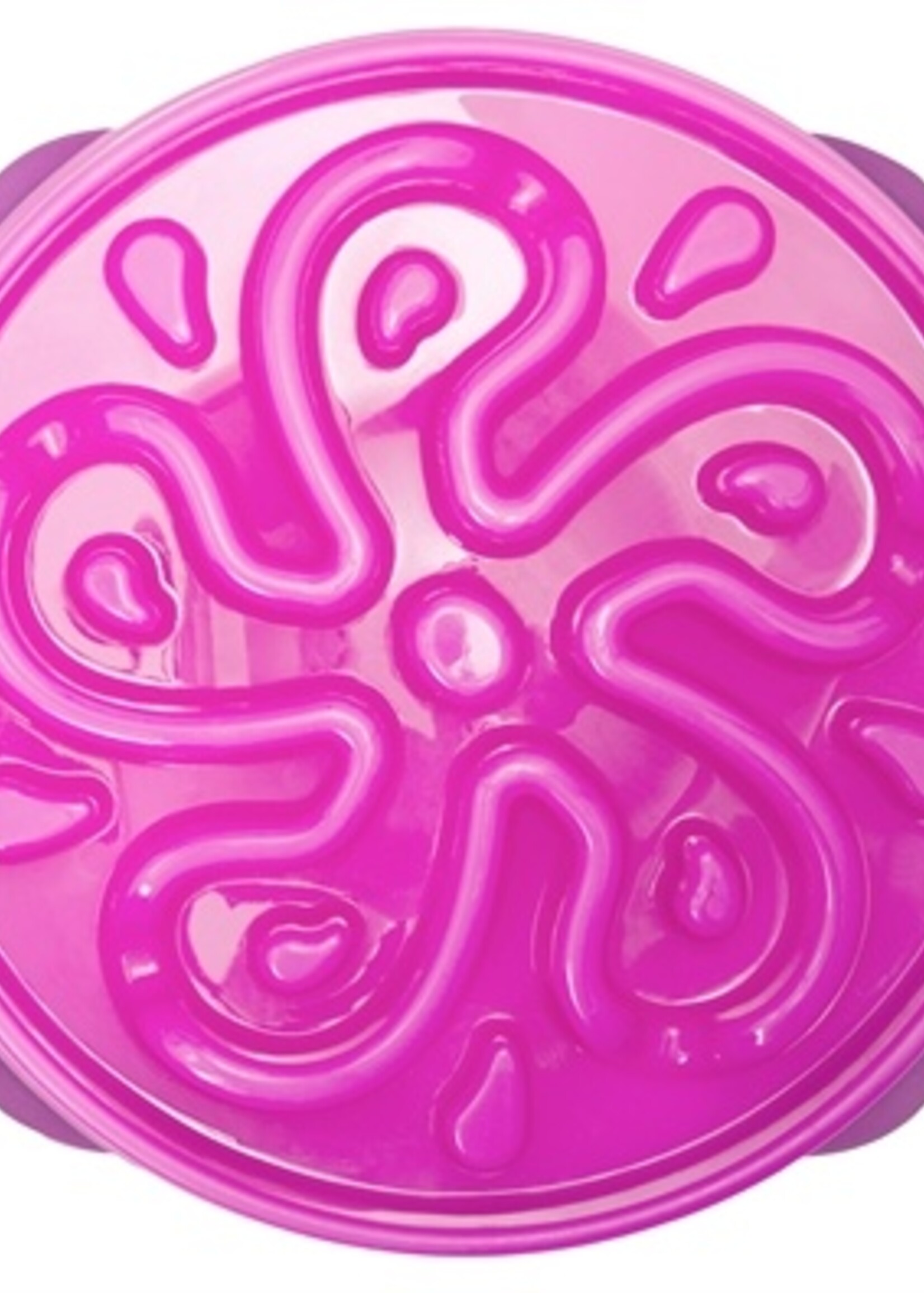 Merkloos Voerbak slo-bowl feeder bloem paars