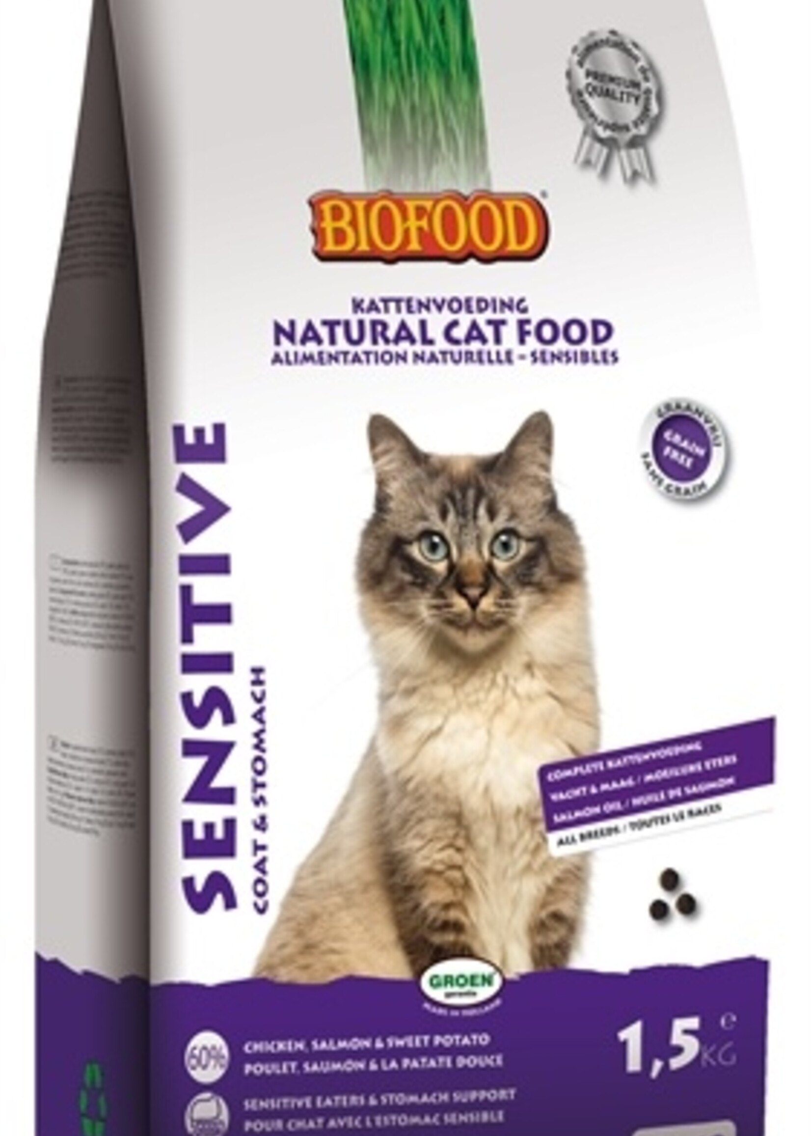 Biofood Biofood cat sensitive coat & stomach