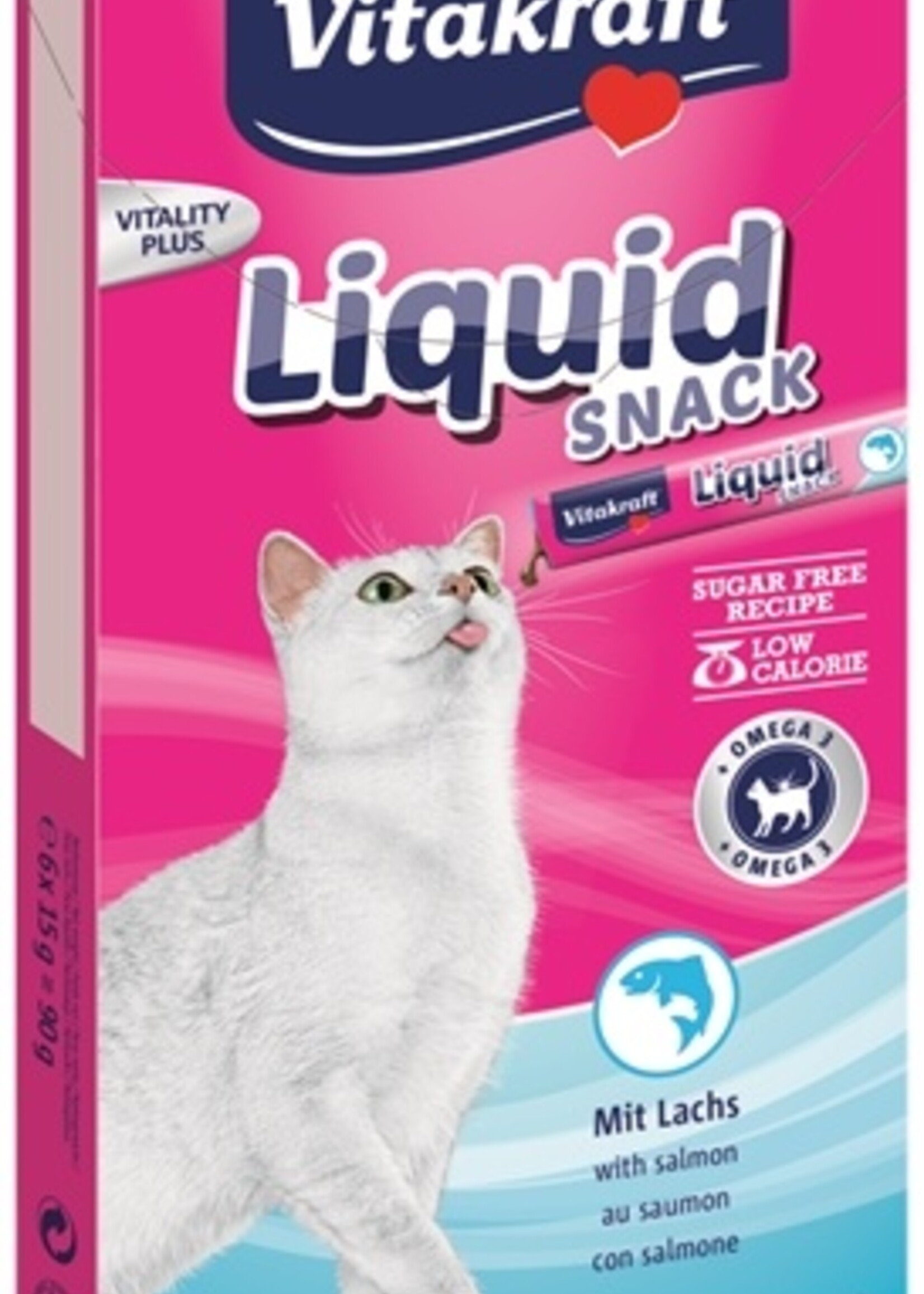 Vitakraft Vitakraft cat liquid snack zalm & omega