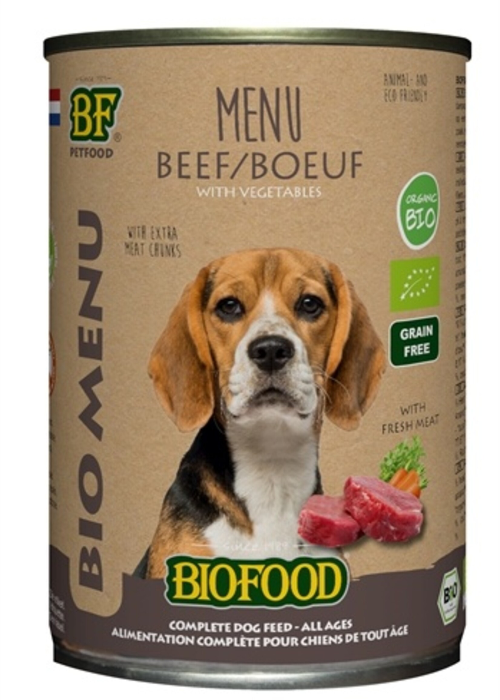 Biofood 12x biofood organic hond rund menu blik