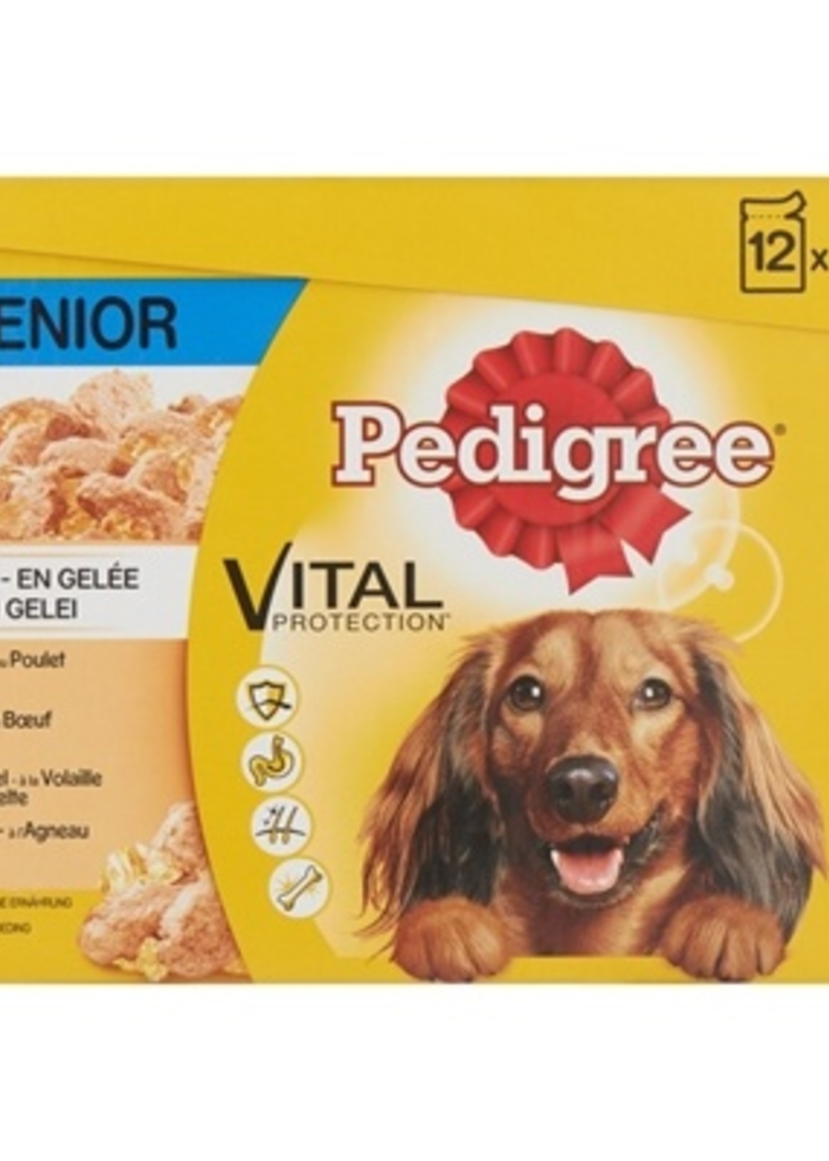 Pedigree Pedigree multipack maaltijdzakjes senior in gelei