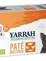 Yarrah Yarrah organic kat multipack pate zalm / kalkoen / rund
