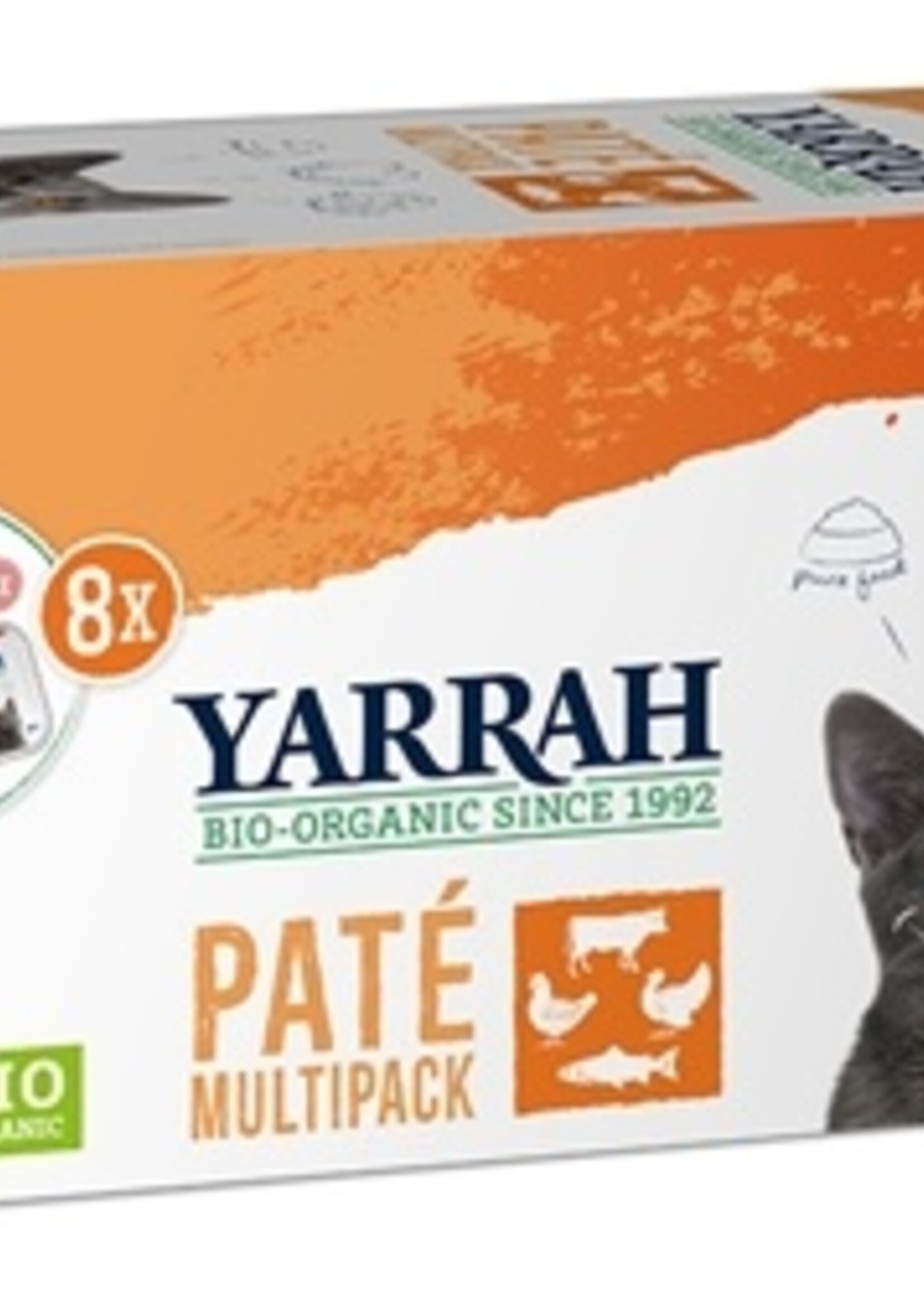 Yarrah Yarrah organic kat multipack pate zalm / kalkoen / rund