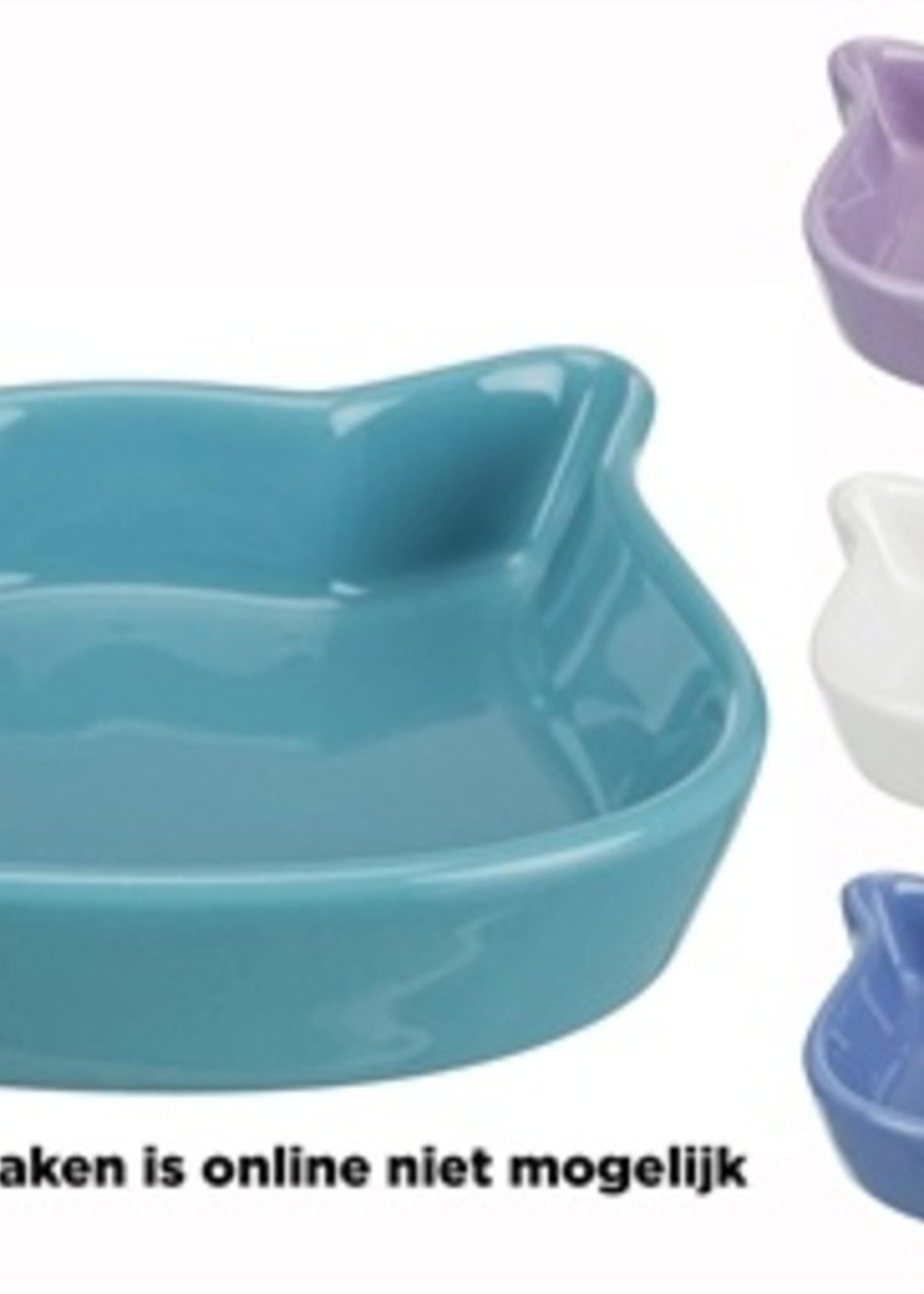 Trixie Trixie voerbak kattenkop assorti