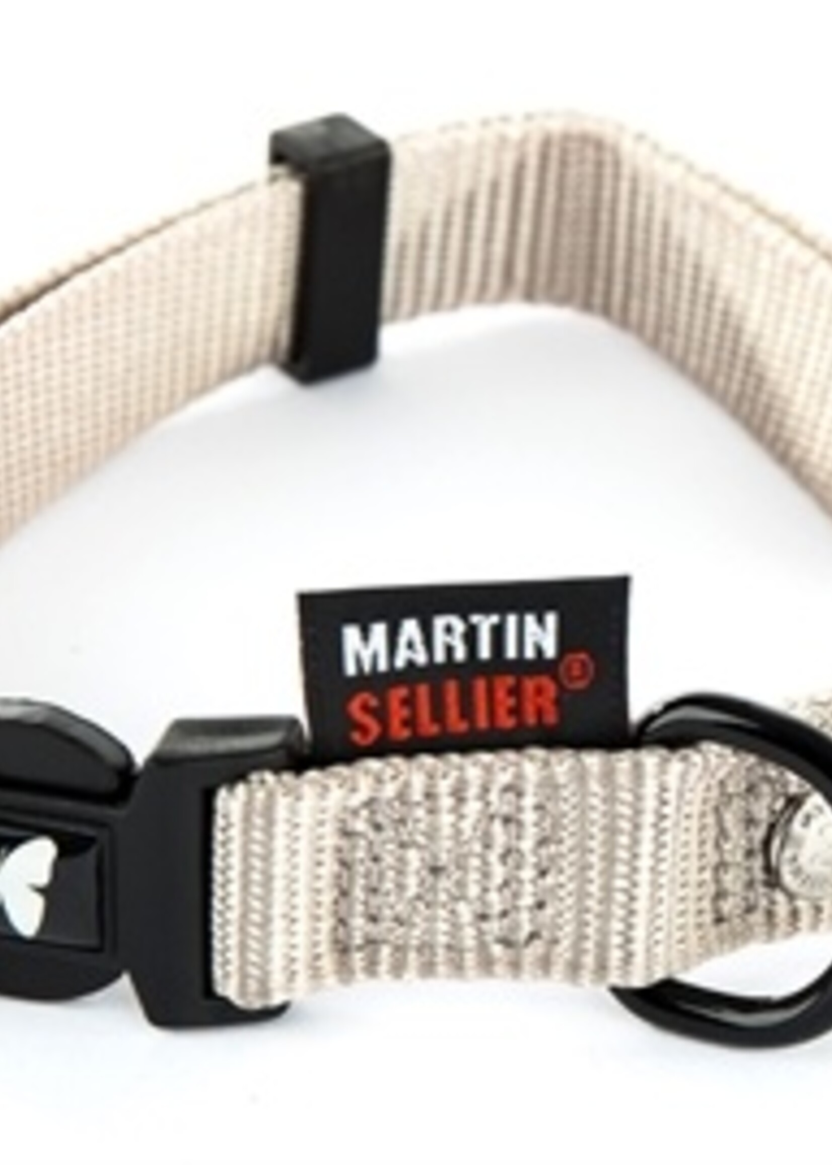 Martin sellier Martin sellier halsband nylon grijs verstelbaar