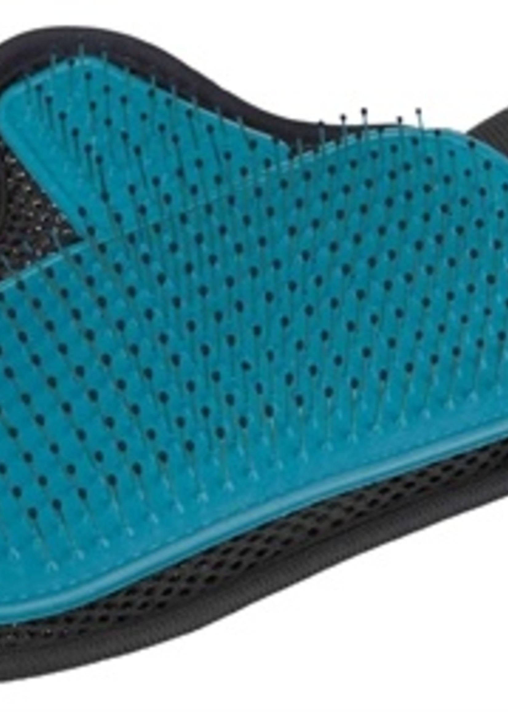 Trixie Trixie verzorgingshandschoen met metalen pinnen groen / zwart