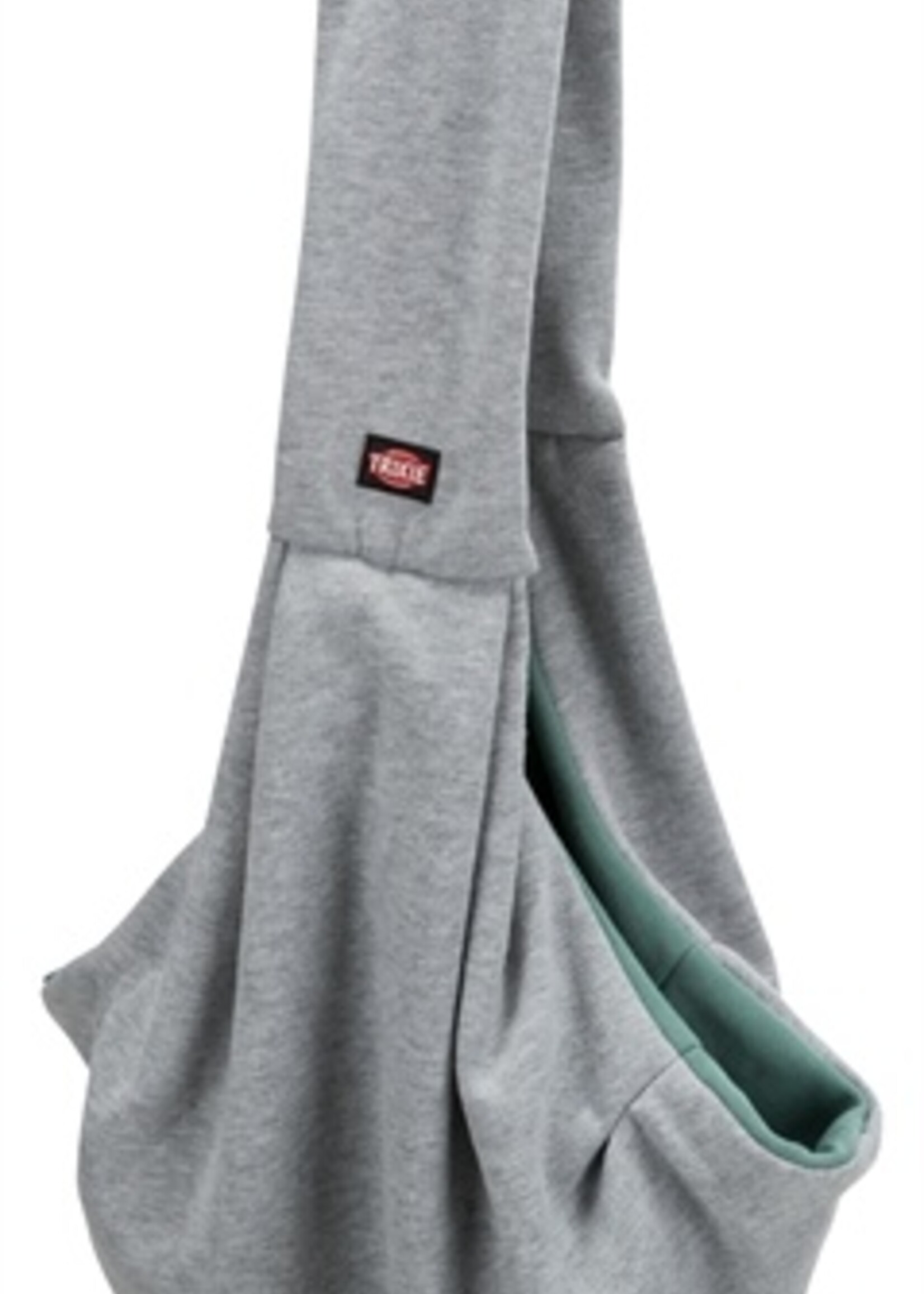 Trixie Trixie junior hondentas buikdrager lichtgrijs / mintgroen