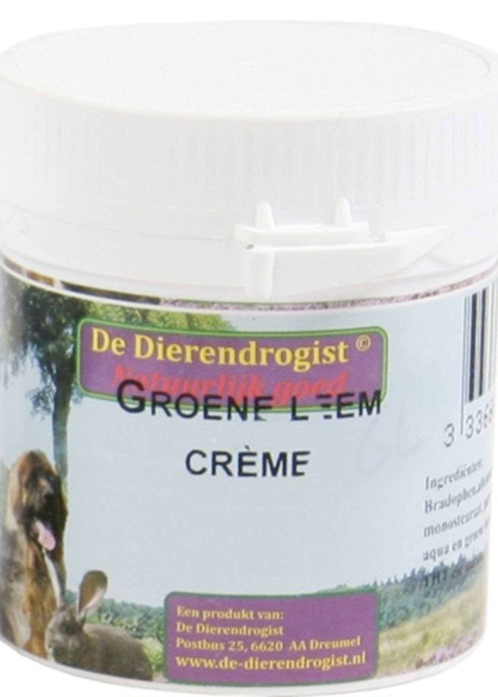 Dierendrogist Dieredrogist groene leem creme