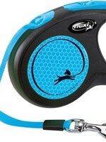 Flexi Flexi rollijn new neon tape zwart / neon blauw