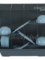 Zolux Zolux knaagdierkooi indoor2 triplex hamster grijs / blauw