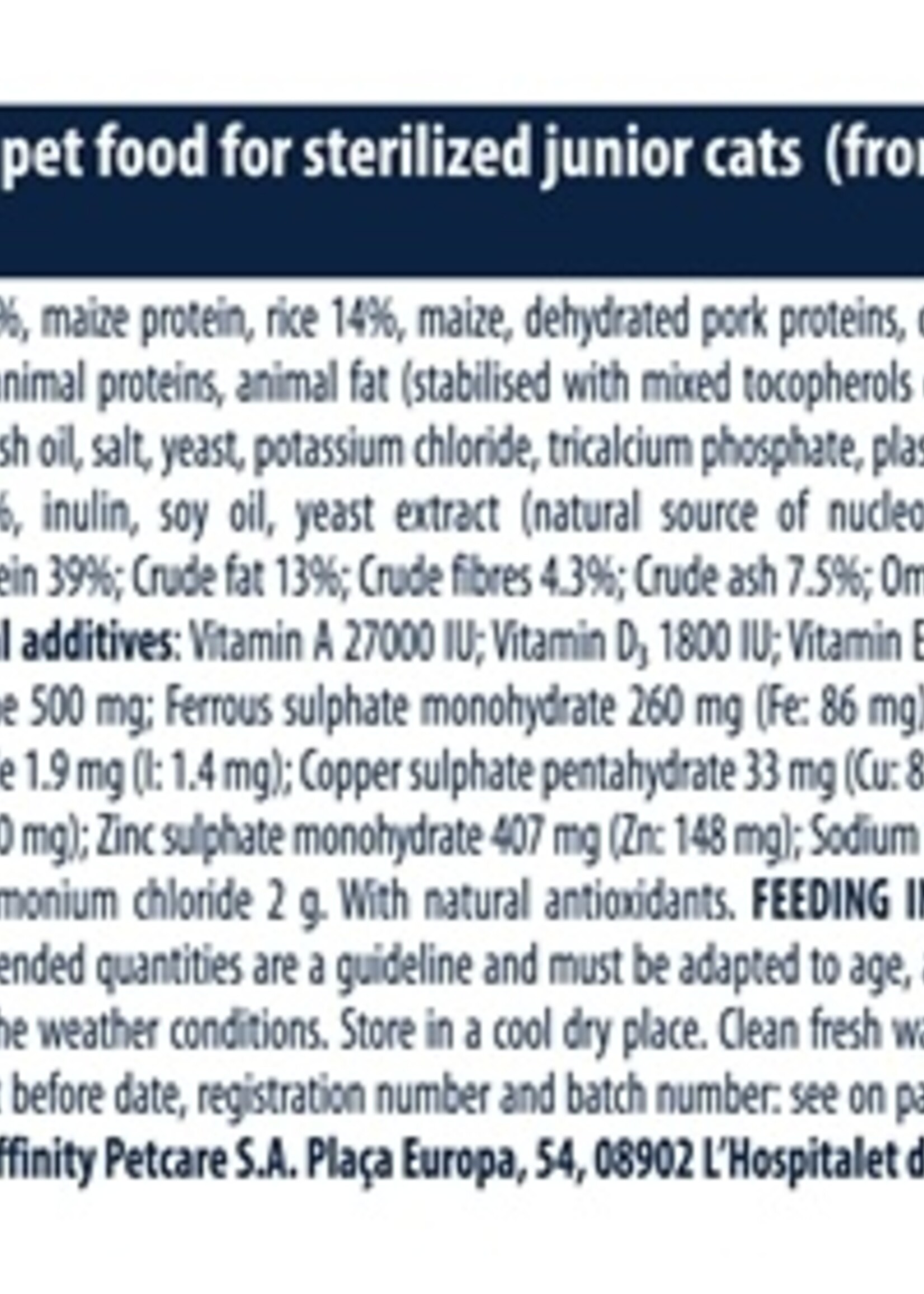 Advance Advance cat junior sterilised chicken