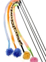 Merkloos Kattenspeelgoed hengel/furry tail/pluche bal