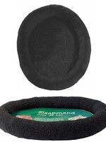 Merkloos Mand imitatie schapenwol zwart