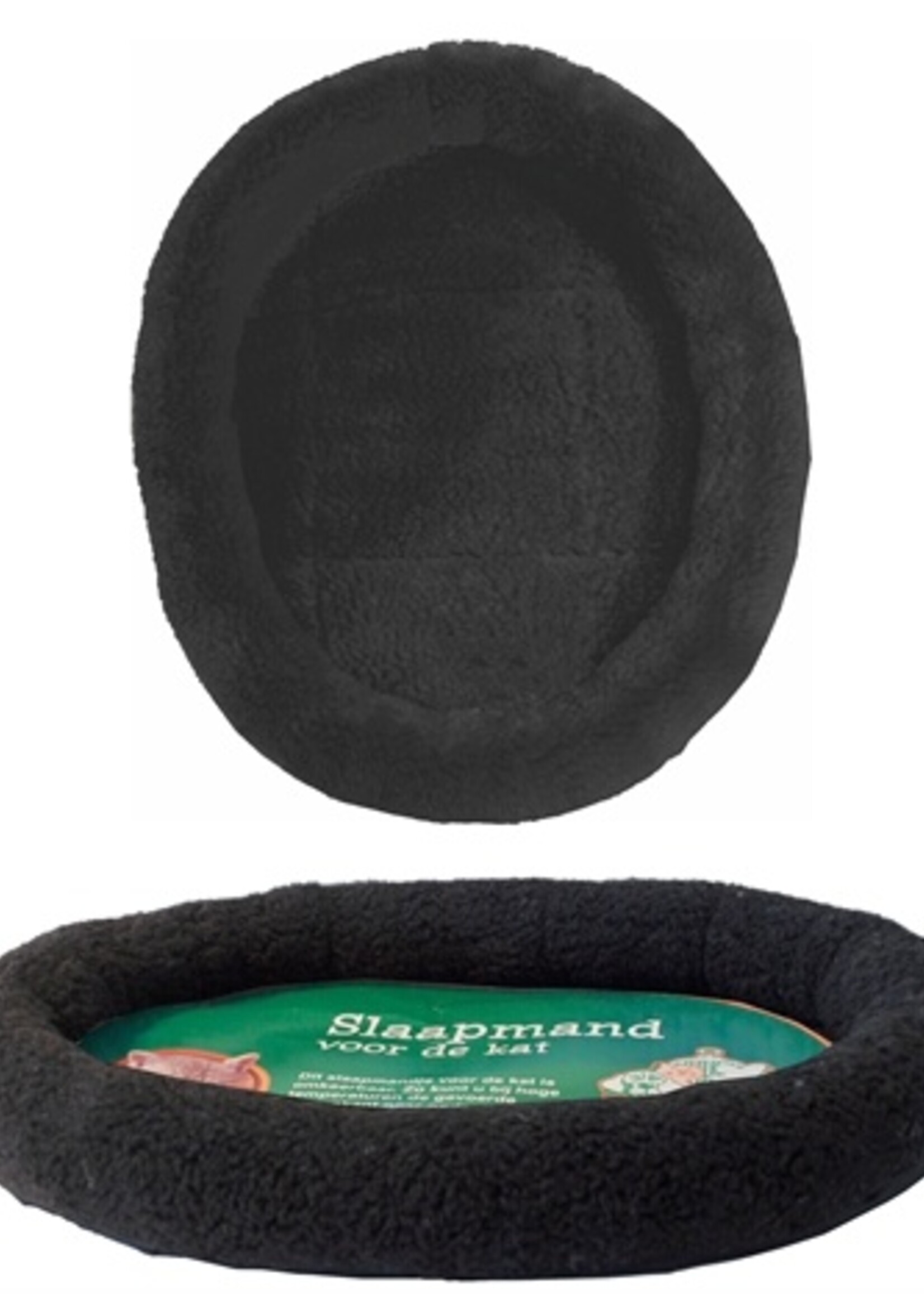 Merkloos Mand imitatie schapenwol zwart