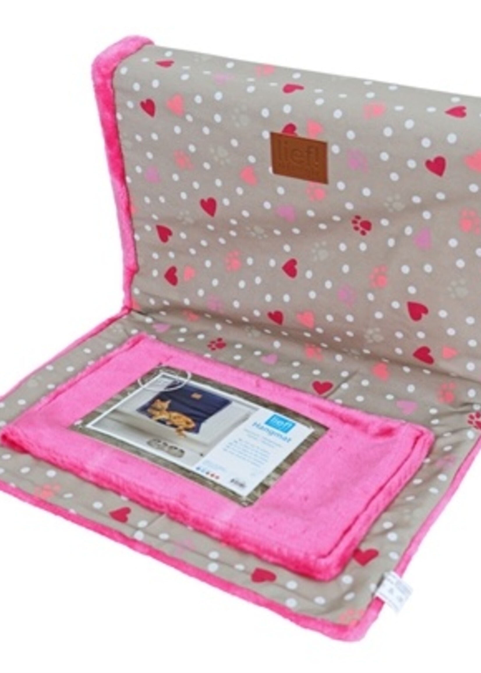 Lief! Lief! kattenhangmat girls beige/roze