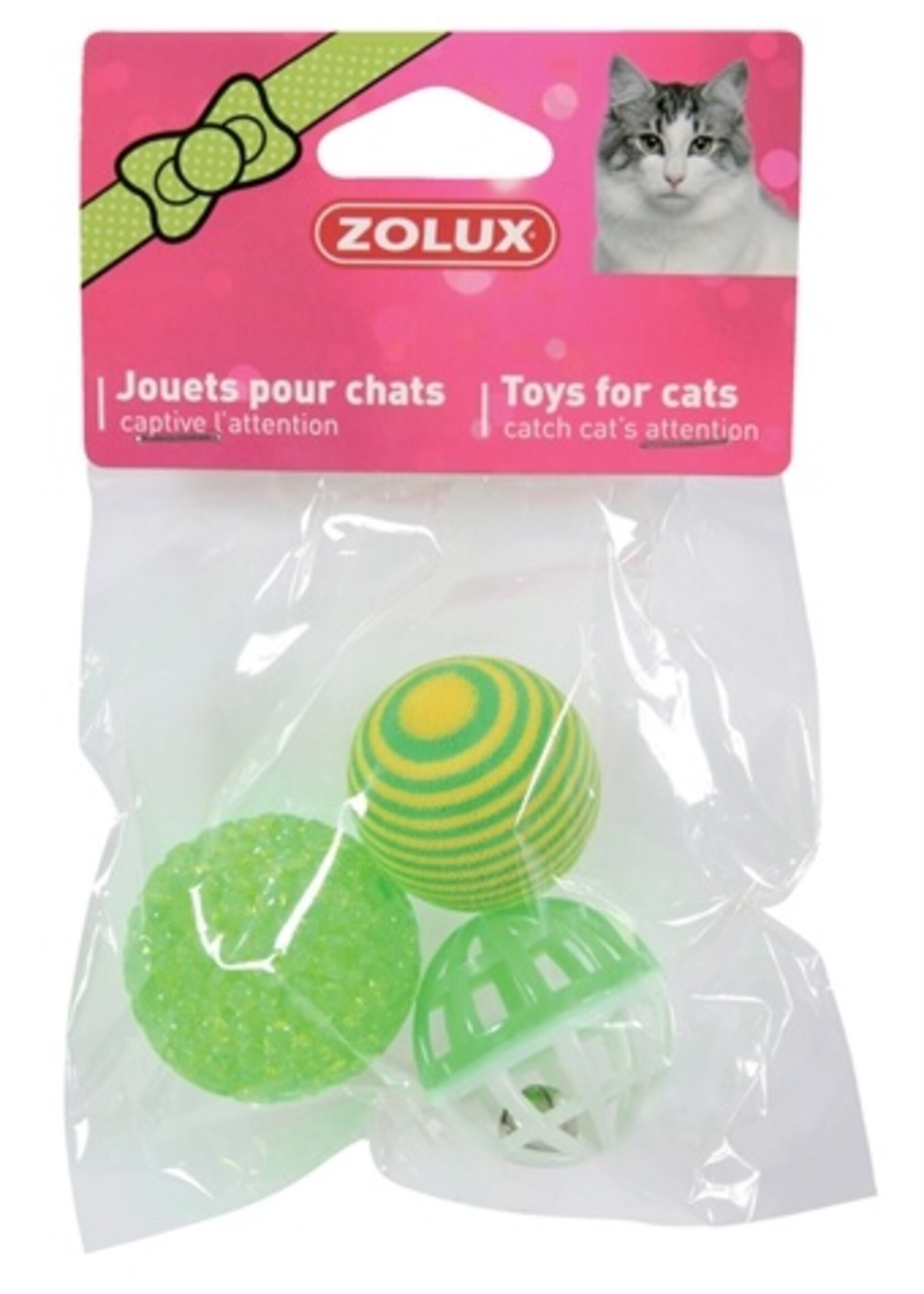 Zolux Zolux kattenspeelgoed ballen groen