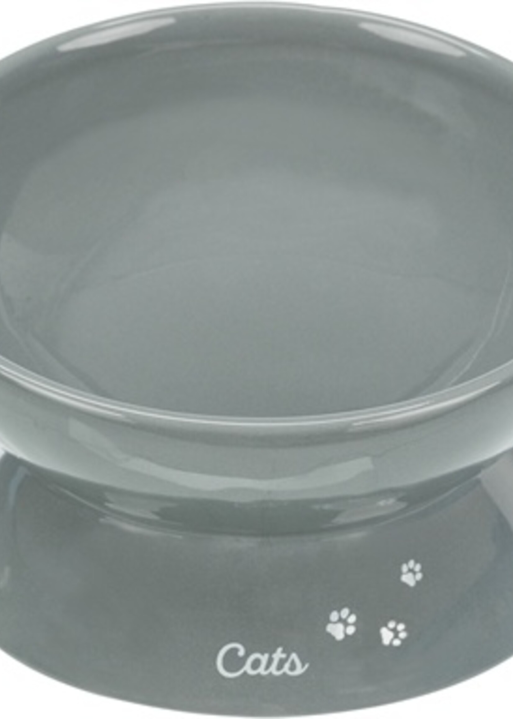 Trixie Trixie voerbak kat xxl keramiek verhoogd grijs