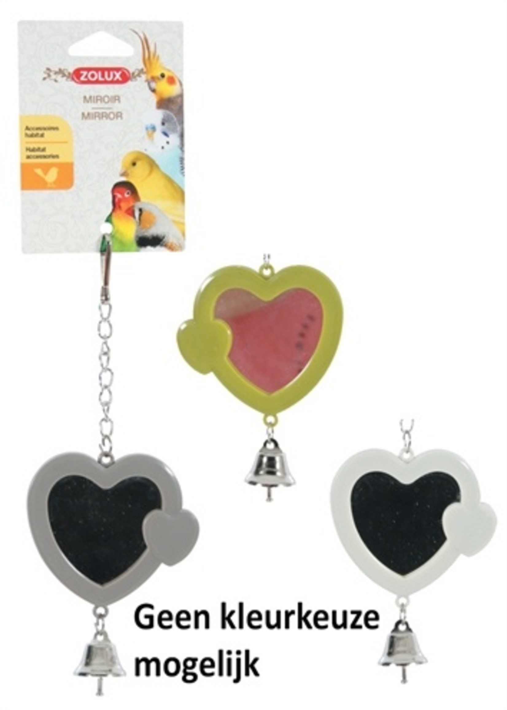 Zolux Zolux spiegel hart met bel assorti