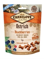 Carnilove Carnilove crunchy snack struisvogel / zwarte bes