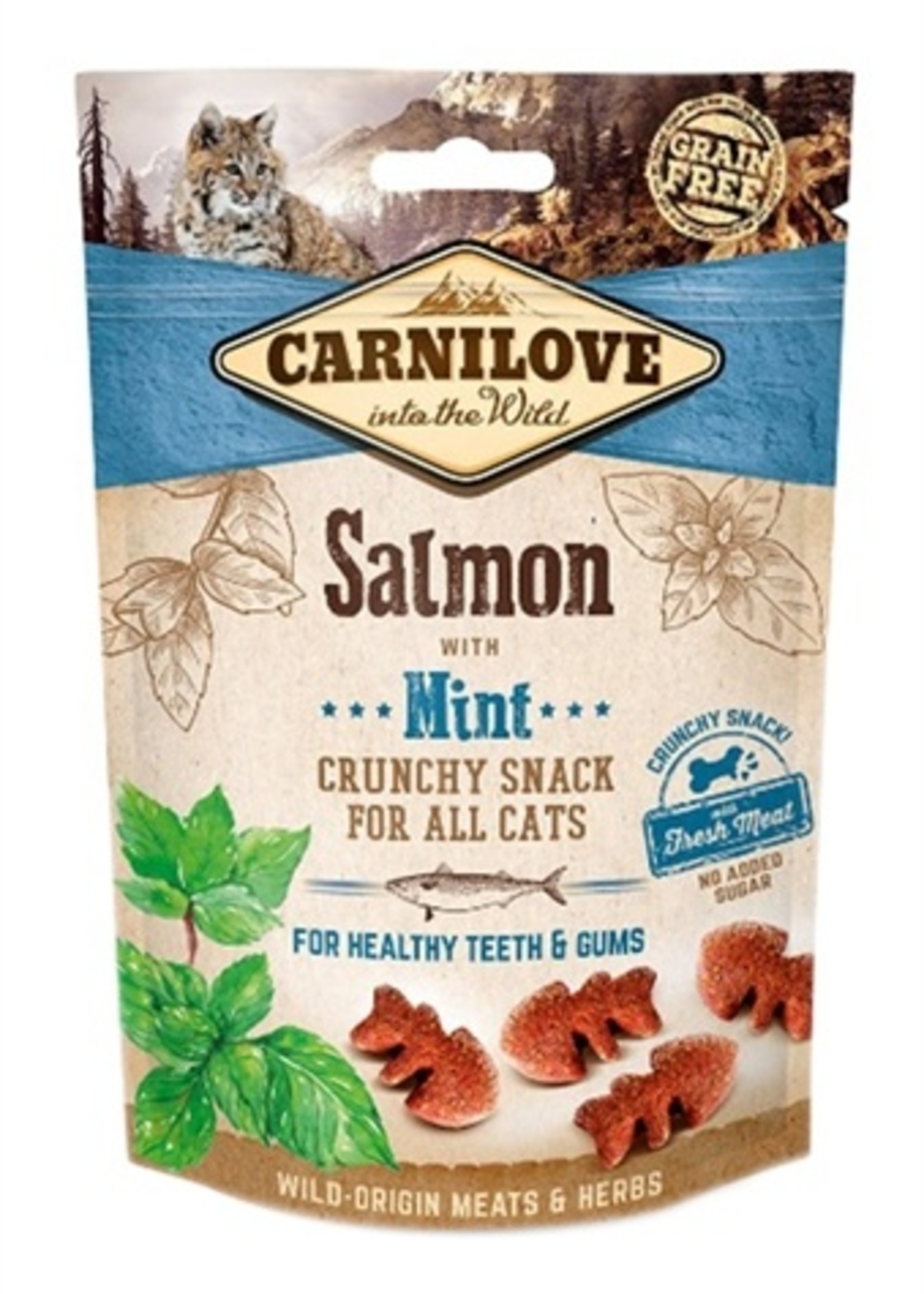 Carnilove Carnilove crunchy snack zalm / munt