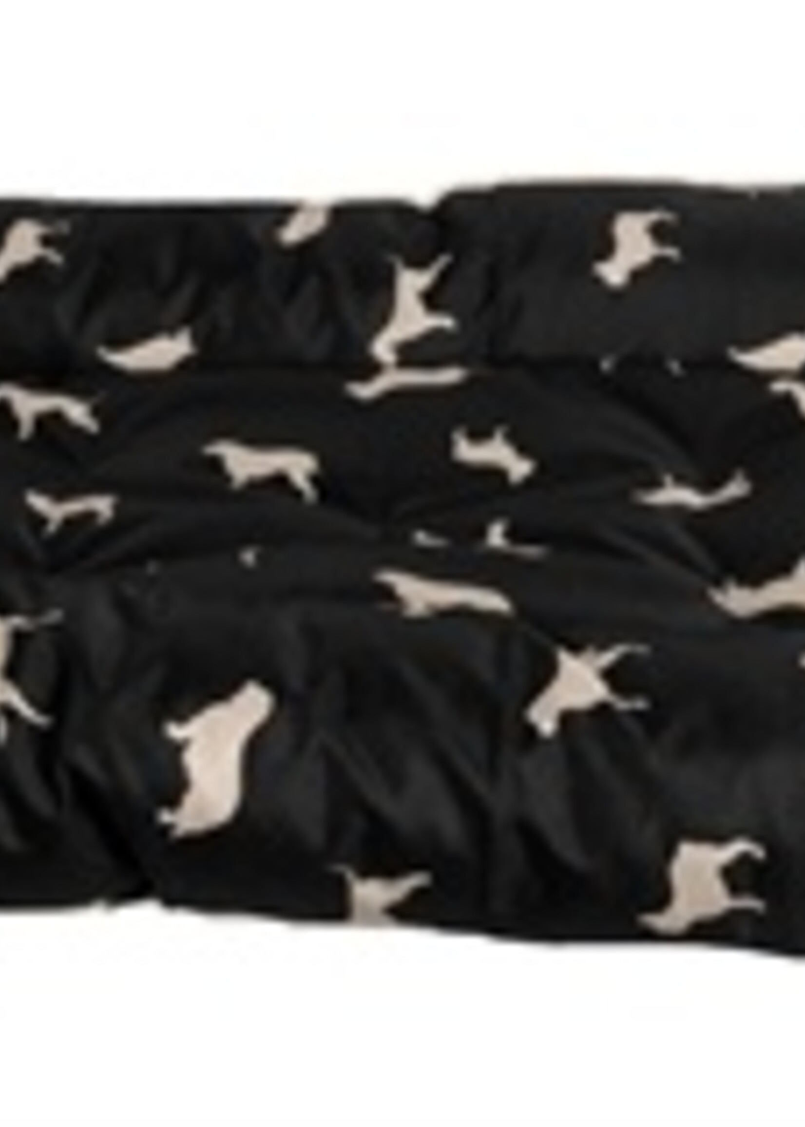Petbrands Petbrands hondenkussen waterproof hondenprint canvas zwart