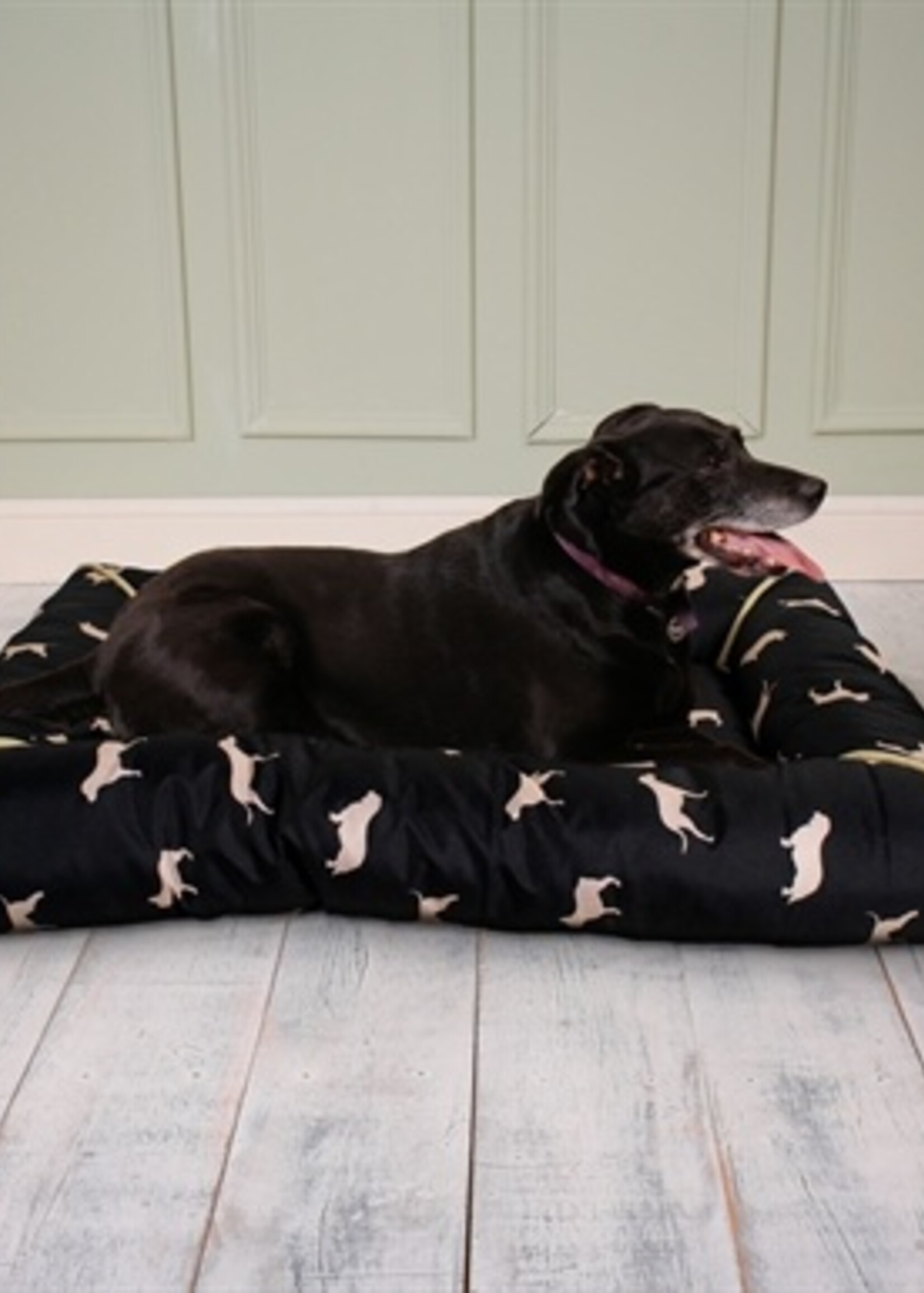 Petbrands Petbrands hondenkussen waterproof hondenprint canvas zwart
