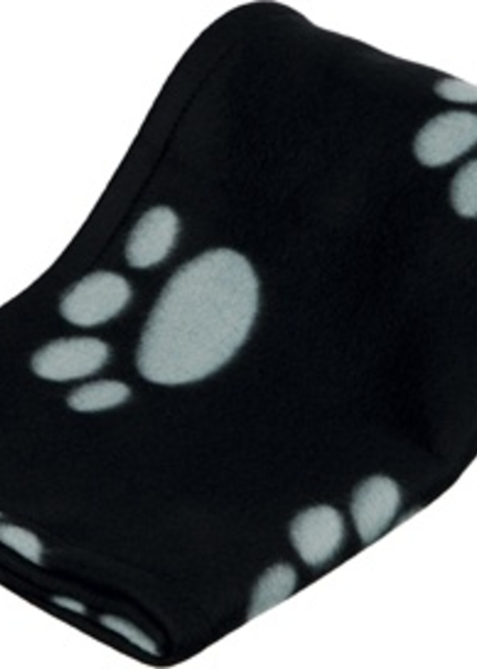 Trixie Trixie barney fleece hondendeken zwart/grijs