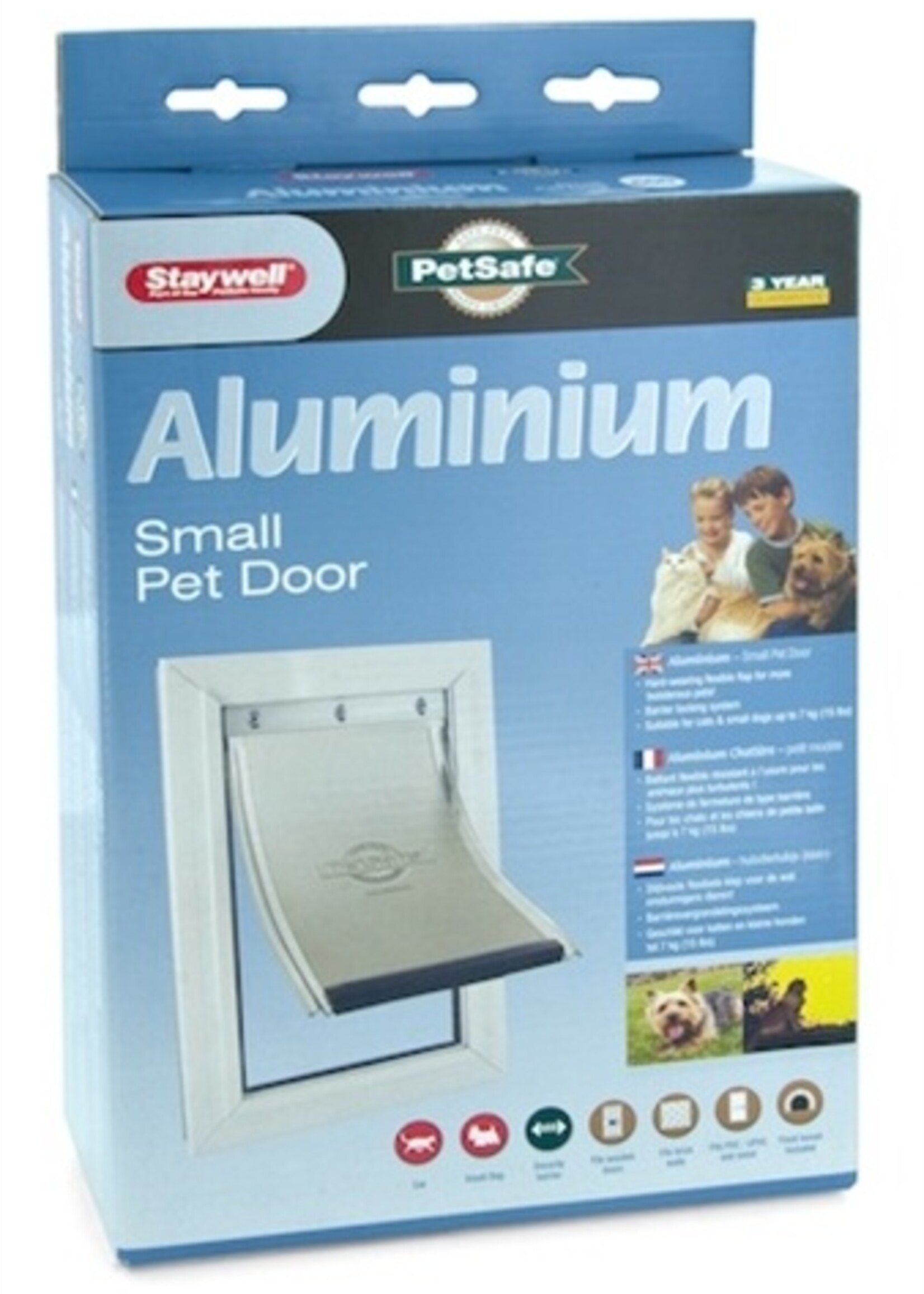 Petsafe Petsafe kattenluik tot 7 kg aluminium wit