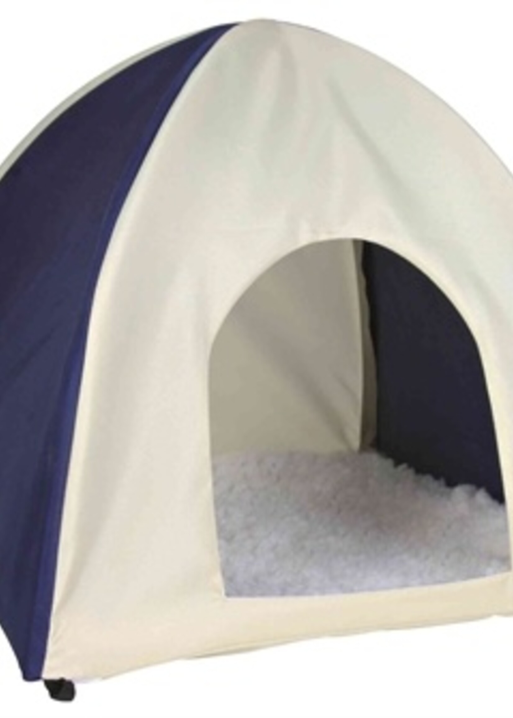 Trixie Trixie knaagdierhuis wigwam nylon donkerblauw / beige