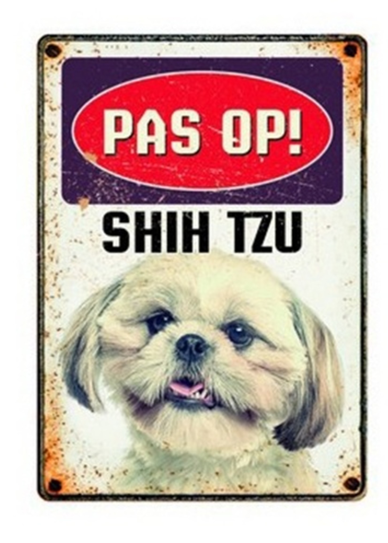 Plenty gifts Plenty gifts waakbord blik shih tzu