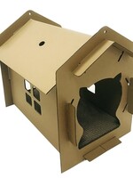 Croci Croci kattenhuis villa karton bruin