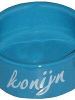 Merkloos Eetbak steen konijn blauw