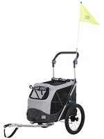 Trixie Trixie hondenfietskar opvouwbaar grijs