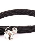 Martin sellier Halsband kat elastisch nylon zwart