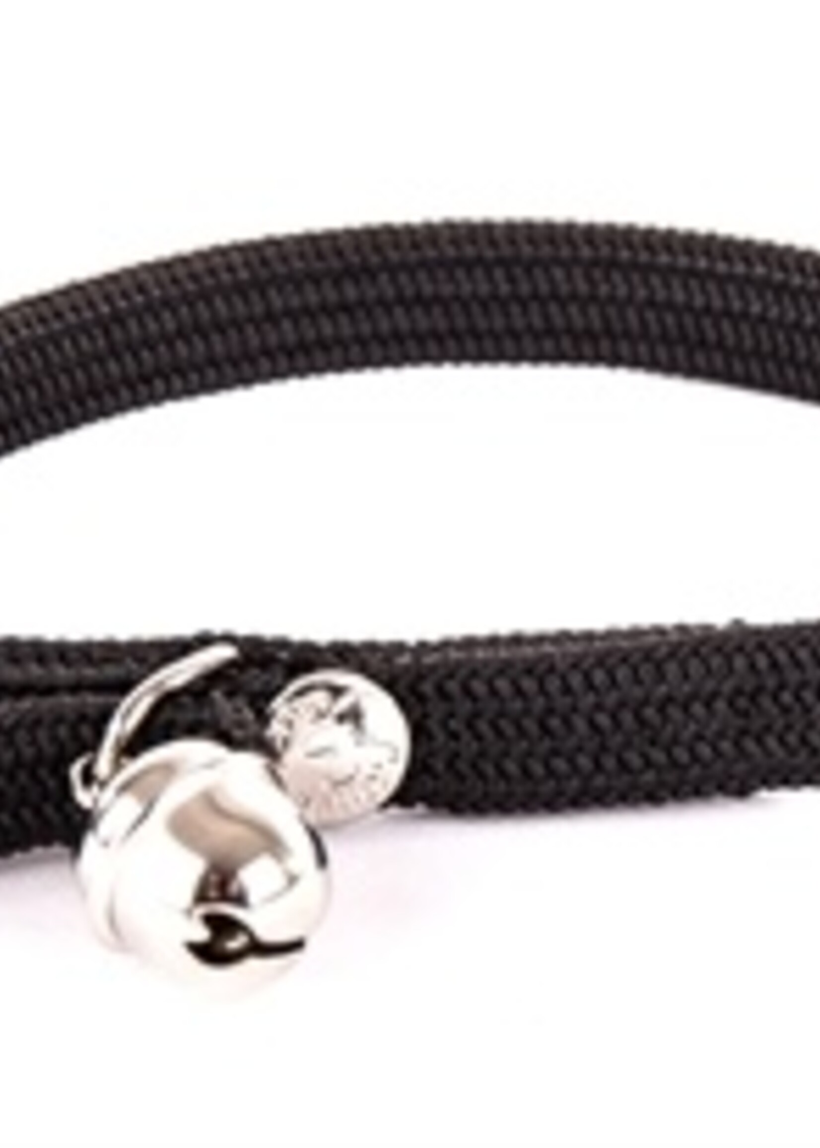 Martin sellier Halsband kat elastisch nylon zwart