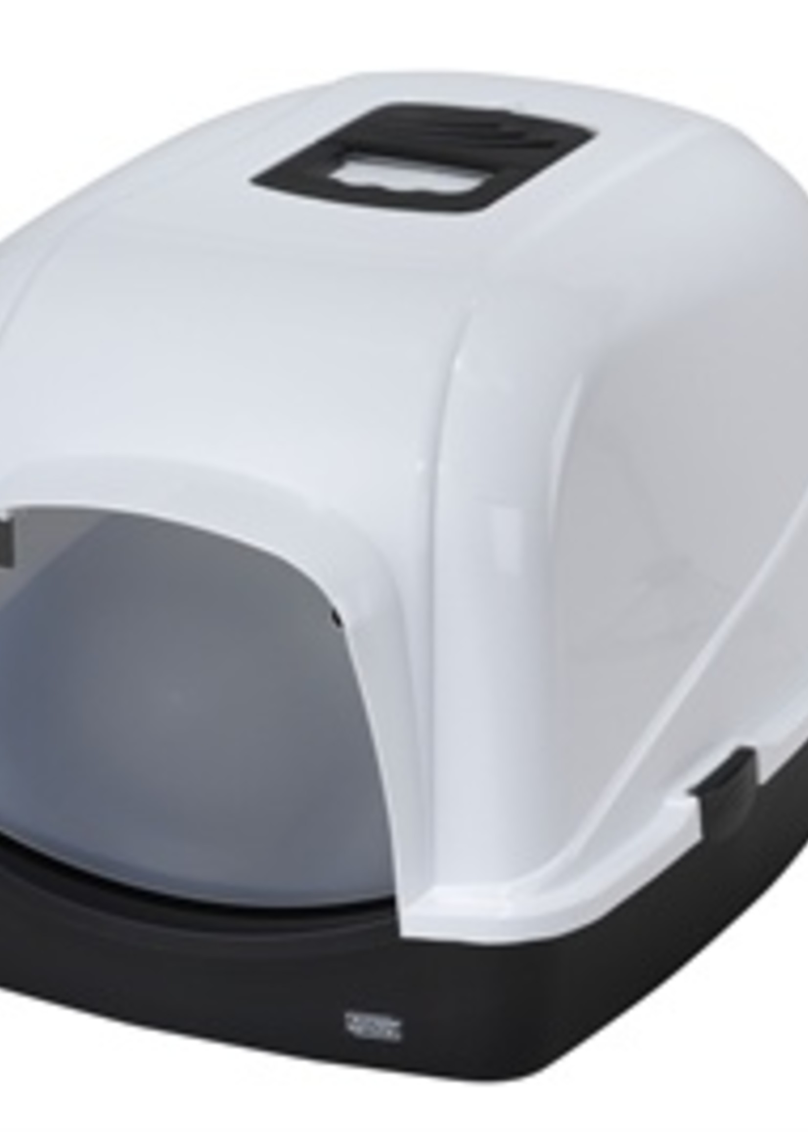 Ebi Ebi overdekt kattenbak eclipse 70 charcoal zwart