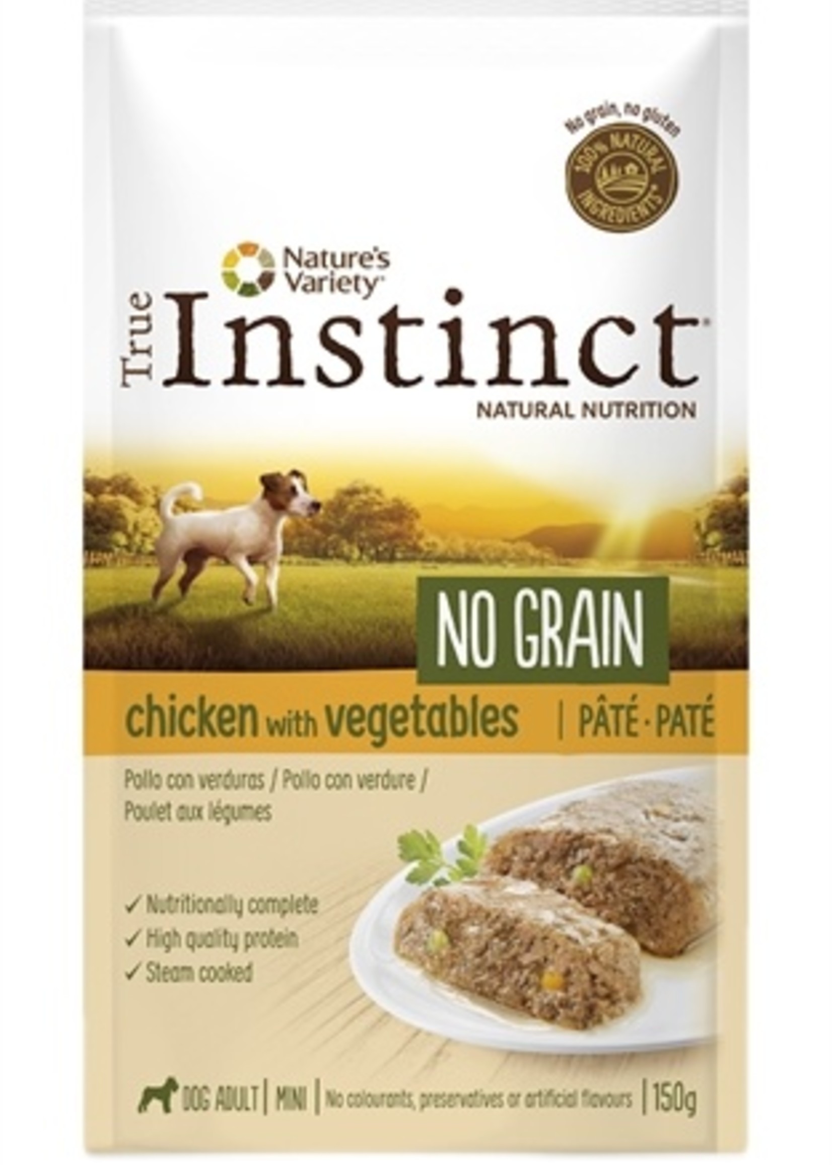 True instinct True instinct pouch no grain mini adult chicken pate