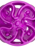 Merkloos Voerbak slo-bowl mini bloem paars