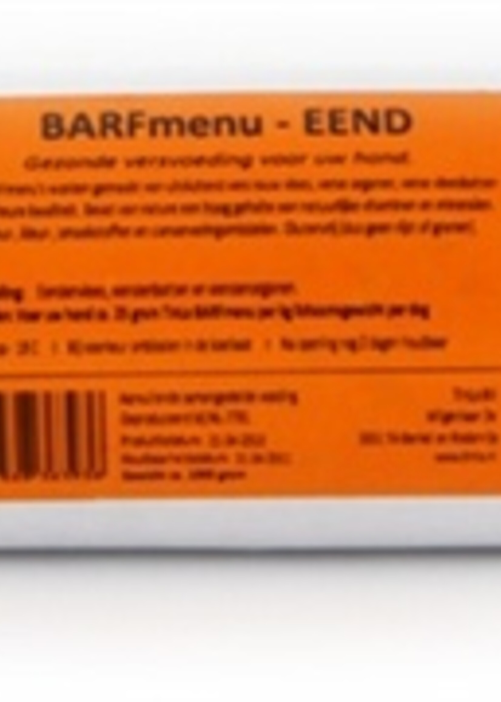 Barfmenu Barfmenu eend kattenvoer
