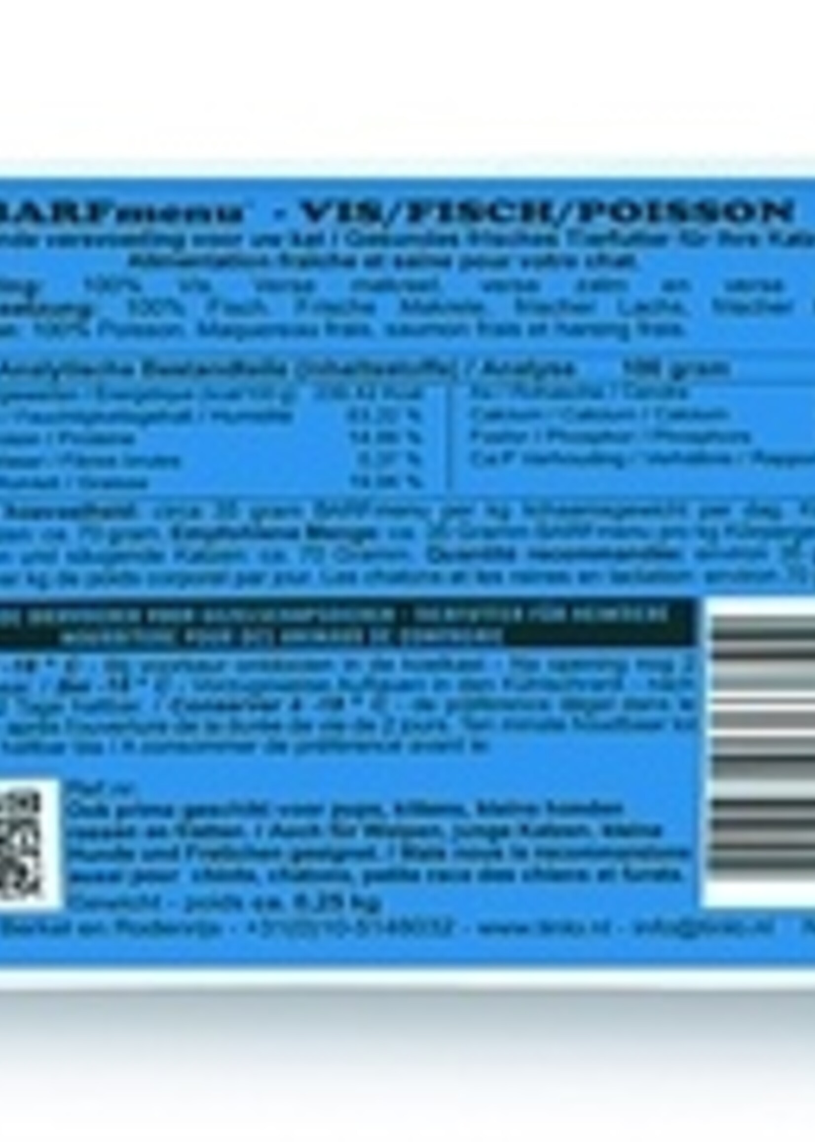 Barfmenu Barfmenu vis kattenvoer