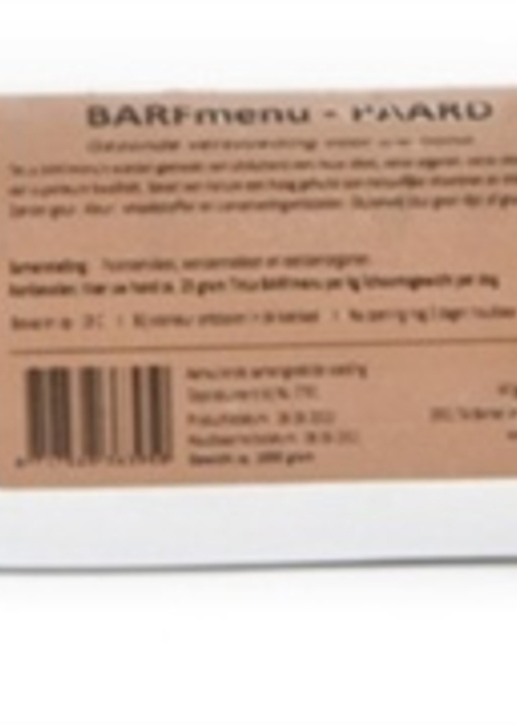 Barfmenu Barfmenu paard premium hondenvoer