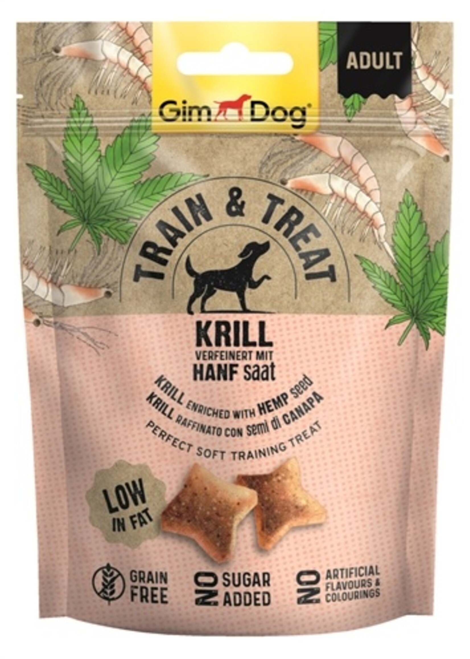 Gimdog Gimdog train & treat krill / hennep