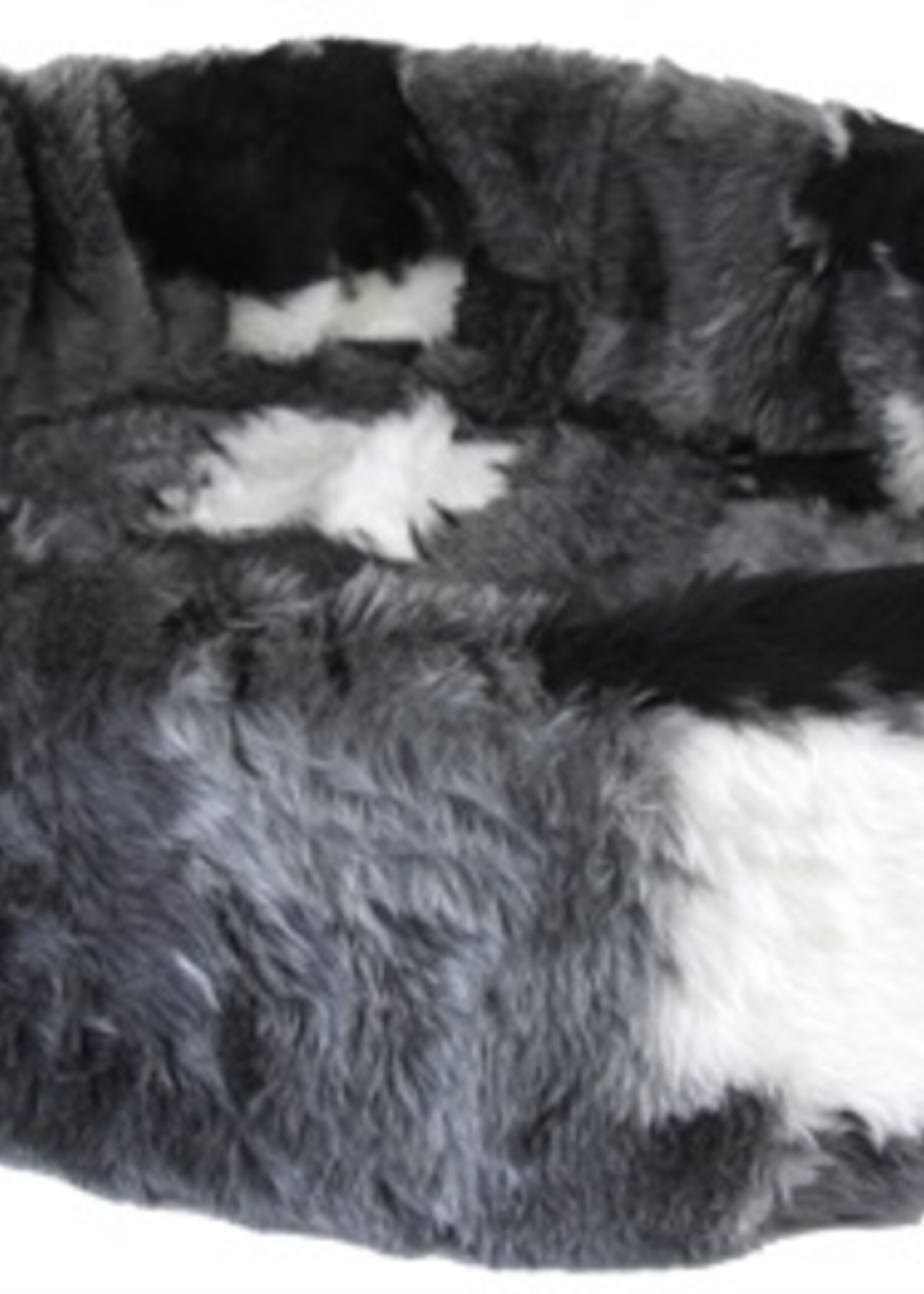 Petcomfort Petcomfort hondenmand bont lapjesdeken grijs