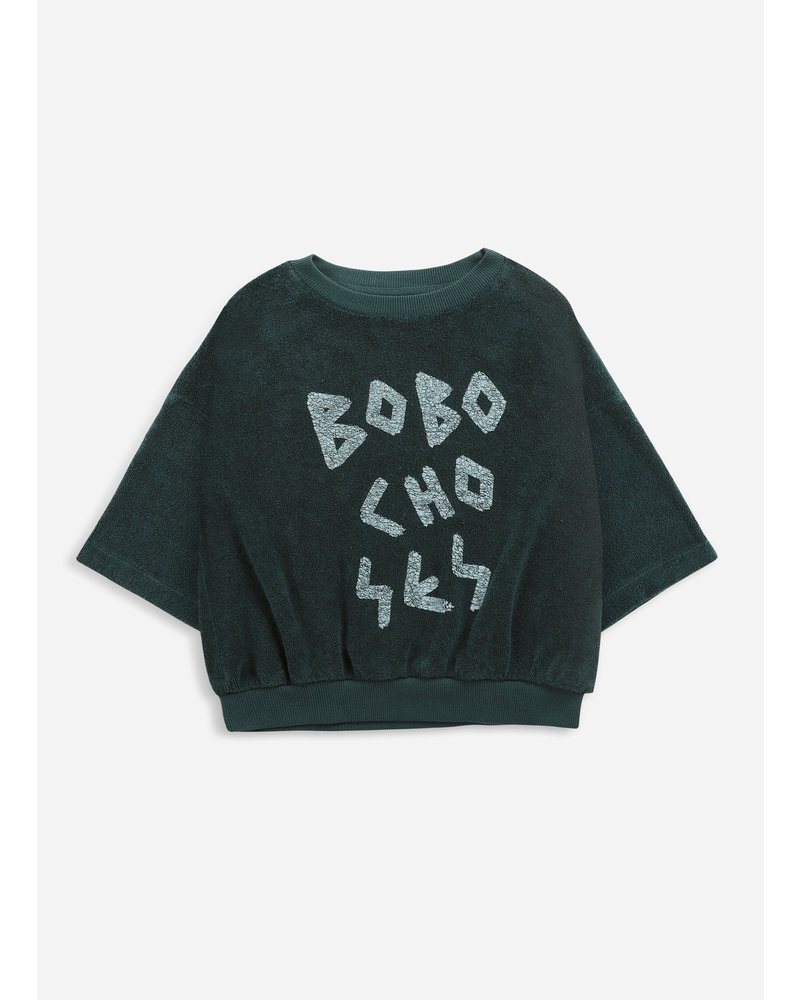 Bobo Choses have a nice day short sleeve terry sweatshirt