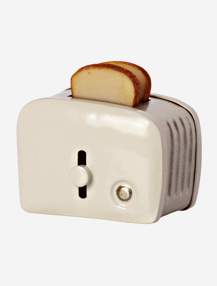 Maileg miniature toaster & bread - off white