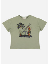 Simple Kids palm jersey olive t-shirt