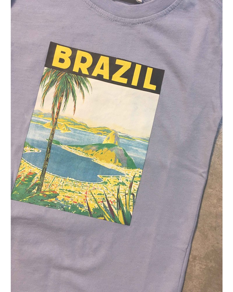 Simple Kids brazil jersey sky t-shirt